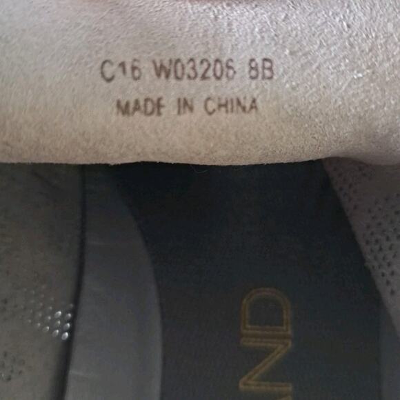 Cole Haan Zerogrand Perforated Shoes Womens 8 Gray Leather Sneakers W03206 - Picture 9 of 14